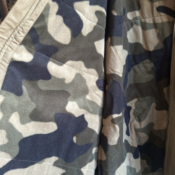 NWT $180 Columbia Loma Vista ll Jacket Size 6X Khaki/Green Camo Orange Collar - Picture 7 of 10